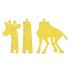 Miarka wzrostu drewniana żyrafa 125 cm żółta