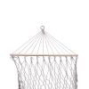 Hamak ogrodowy boho siatka frędzle leżak wiszący makrama 200cm Szary