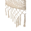 Hamak ogrodowy brazylijski boho siatka frędzle 200cm 150kg Ecru