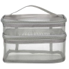 Kosmetyczka damska męska podróżna organizer składany XXL szary