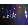 Lampki LED kurtyna renifer dzwonek mix świąteczne choinkowe 2,5m 138LED multikolor 8 trybów świecenia IP44