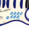 Gitara elektryczna rockowa ze wzmacniaczem mikrofonem dla dzieci niebieska