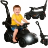 Jeździk pchacz samochód 3w1 z dźwiękiem i światłami czarny