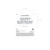 Balon foliowy dekoracja urodzinowa Happy Birthday srebrna 340cm x 35cm
