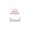 Balon foliowy dekoracja urodzinowa Happy Birthday różowe złoto 340cm x 35cm