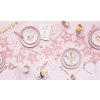 Baner napis na baby shower gwiazdki jasnoróżowe 290cm x 16,5cm