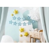 Baner napis na baby shower gwiazdki jasnoniebieskie 290cm x 16,5cm