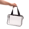 Kosmetyczka przezroczysta transparentna podróżna organizer do samolotu 3 sztuki