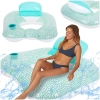 Materac dmuchany fotel do pływania leżak basenowy z poduszką oparciem + uchwyt BESTWAY 43097 102x94cm