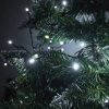 Lampki LED łańcuch świetlny świąteczne choinkowe 10m 100LED zimny biały 8 trybów świecenia