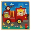 Puzzle drewniane sorter układanka straż pożarna