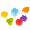 Kostka sensoryczna elastyczna układanka sorter kształtów zabawka wtykana 7 el.