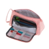 Piórnik szkolny dwukomorowy saszetka kosmetyczka rozkładany 3w1 różowy