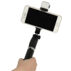 Kijek do selfie z pilotem Bluetooth statyw tripod lampka LED czarny