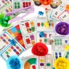Misie edukacyjne gra nauka liczenia rozpoznawanie kolorów zestaw montessori rozwój zabawa 44el.