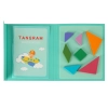 Tangram książeczka magnetyczna układanka montessori klocki gra logiczna 3D