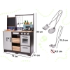 Kuchnia dla dzieci drewniana MDF z akcesoriami LOFT XXL 96cm
