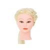 Główka głowa treningowa fryzjerska naturalne włosy blond