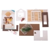 Domek dla lalek drewniany salon model do złożenia LED 8008-A 20,6cm