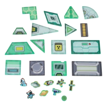 Klocki magnetyczne konstrukcyjne kosmos stacja kosmiczna 108 elementów