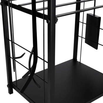 Stojak na drewno kominkowe regał metalowy akcesoria do kominka