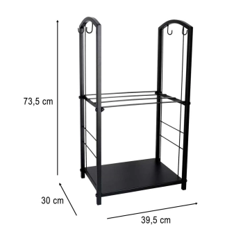 Stojak na drewno kominkowe regał metalowy akcesoria do kominka