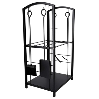 Stojak na drewno kominkowe regał metalowy akcesoria do kominka