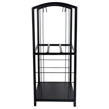 Stojak na drewno kominkowe regał metalowy akcesoria do kominka