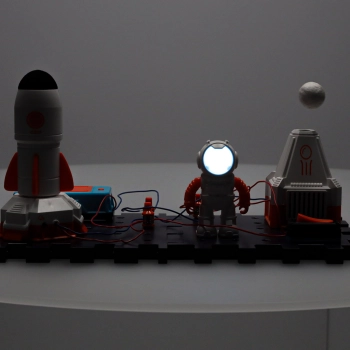 Mały elektronik elektryk zestaw edukacyjny stacja kosmiczna