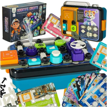 Mały elektryk elektronik zestaw edukacyjny 12 kart 58 elementów