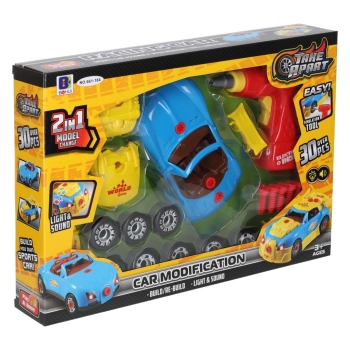 Samochód sportowy do rozkręcania konstrukcyjny do tuningu światło dźwięk