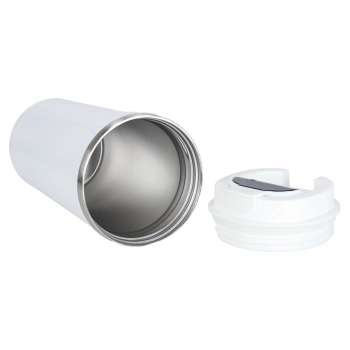 Kubek termiczny z ustnikiem termos LED 500ml biały