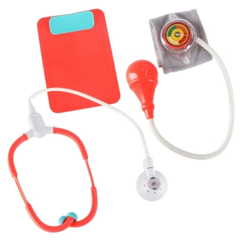 Duży zestaw lekarza stacja medyczna mały doktor ekg rtg światło dźwięk