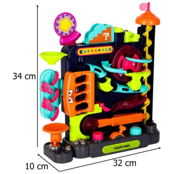 Gra zręcznościowa tor kulkowy z przeszkodami dla kulek