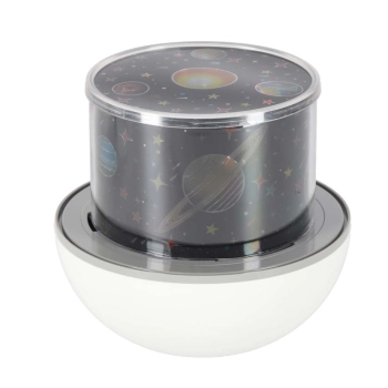 Lampka nocna projektor gwiazd LED USB obrotowy 6 motywów pilot królik