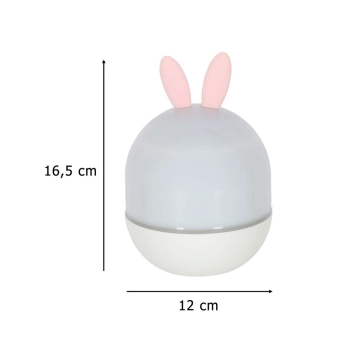 Lampka nocna projektor gwiazd LED USB obrotowy 6 motywów pilot królik