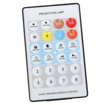 Lampka nocna projektor gwiazd LED USB obrotowy 6 motywów pilot królik