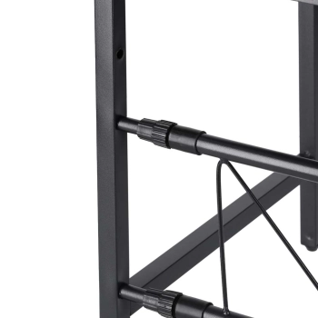 Półka kuchenna nad mikrofalówkę organizer regulowany metalowy 6 wieszaków