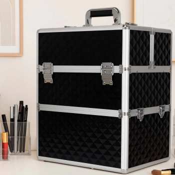 Kuferek na kosmetyki walizka organizer kosmetyczny XXL 3D