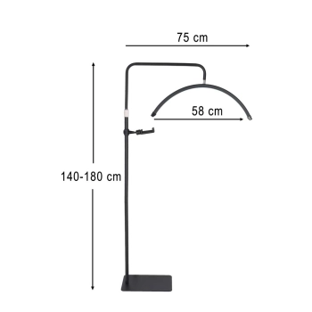 Lampa do przedłużania rzęs LED 36W regulowana kosmetyczna łuk