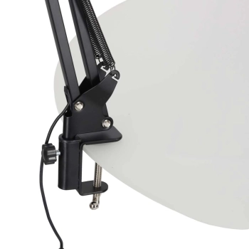 Lampka na biurko biurkowa LED USB obrotowy wysięgnik 2 sposoby mocowania