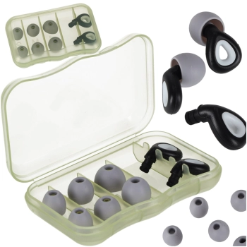 Zatyczki do uszu stopery silikonowe wyciszające redukcja szumów zestaw 3 rozmiary