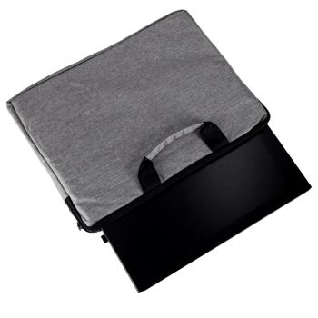 Torba na laptopa 15,6 cali etui pokrowiec teczka damska męska szara