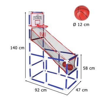 Koszykówka gra zręcznościowa sportowa przenośna basketball 2 piłki pompka