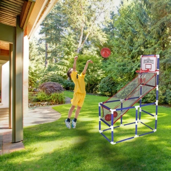 Koszykówka gra zręcznościowa sportowa przenośna basketball 2 piłki pompka