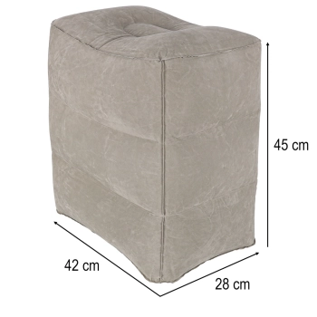 Podnóżek nadmuchiwany pod nogi pufa turystyczna 3 poziomy wysokości