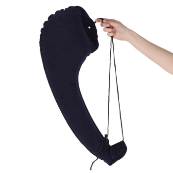 Poduszka podróżna nadmuchiwana boczna na ramię z zaczepem