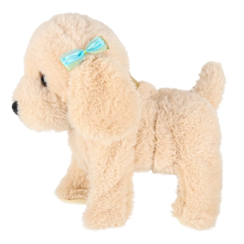 Piesek interaktywny na smyczy szczeka chodzi rusza ogonem Pudel