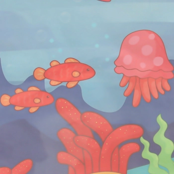 Mata wodna do malowania rysowania wodą mazaki pieczątki szablony wałek okrągła 80cm wodny świat