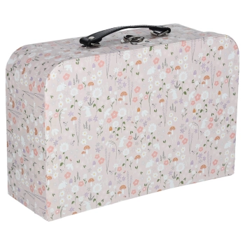 Domek dla lalek w walizce akcesoria drewniane mebelki